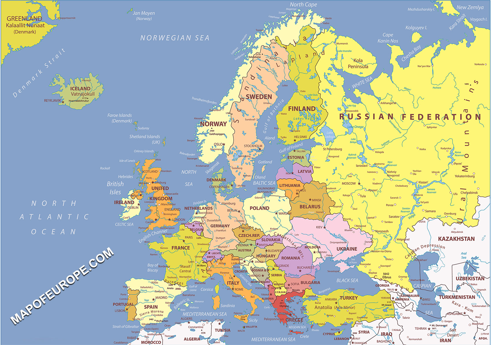map of europe